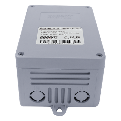 Transformador Industrial / 220 VCA a 24 VCA / 100 VA / 4 A / Eficiencia >85%
