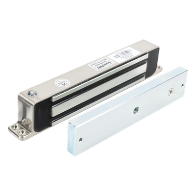 Chapa Magnética / 350 lbs / Montaje Superficial / IP68 / Exterior / 12V CD o 24V CD / -10 a +55°C