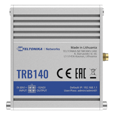 Router Industrial LTE Cat 4 / 150 Mbps / Ethernet Gigabit 10/100/1000 Mbps / ARM Cortex-A7 1.2 GHz / 134 g
