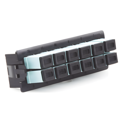 Placa Acopladora / 12 Fibras Multimodo / 12 Acopladores SC Simplex / Compatible SC-LC-APC-PC/UPC / Interior