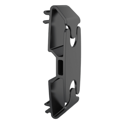 Pieza de Gestión de Cables / Riel para Video Wall LED / Plástico Resistente / Diseño Modular / Color Negro