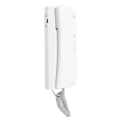Auricular para sistema de audioportero / Compatible con KLPD410 y KIP120 / Cableado 5 hilos / Alcance 300 m (984 ft) / Montaje en pared