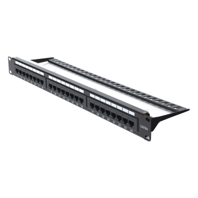 Panel de Parcheo Punchdown / 24 Puertos / Cat6A / 19 Pulgadas (48.26 cm) / 1U / UTP / T568A-T568B