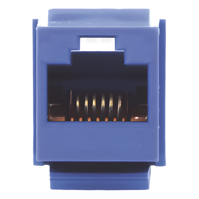 Jack Keystone / Cat 5e / RJ45 / 8P8C / Leadframe / T568A-B / Azul / 1 Puerto