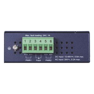 Convertidor de Medios Industrial / 10G/5G/2.5G/1G/100M / SFP+ 10GBASE-X / IP30 / -40°C a 75°C / Alimentación Redundante DC