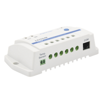 Controlador de Carga Solar PWM / 10 A / 12/24 VCC / RS-485 / Baterías Gel-AGM-Selladas