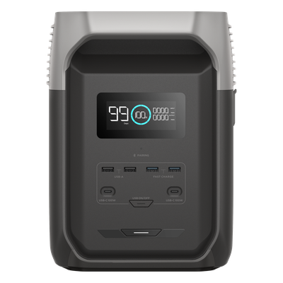 Estación de Energía Portátil / 1536 Wh / 4 Salidas CA 1800 W / 2 USB-C 100 W / Carga Solar 500 W / LiFePO4 / Wi-Fi y Bluetooth