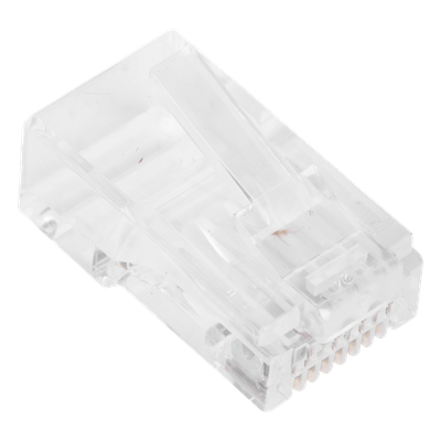 Conector RJ45 / Cat 6A / UTP / 23 AWG / Interior / Paquete 100 pzas