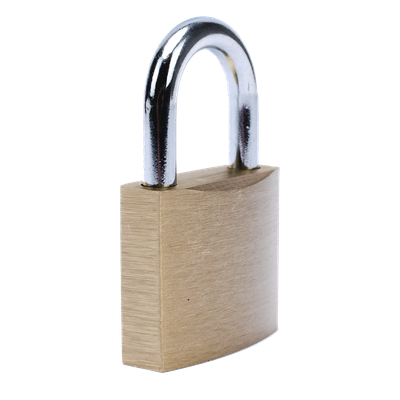 Candado de Seguridad / Cuerpo Latón 40 x 40 mm / Perno Doble Sujeción / Argolla 6.2 mm / 3 Llaves / 560 gr