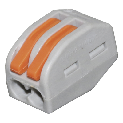 Conector de Presión / 1 Entrada 1 Salida / 12AWG-28AWG / 250V 32A / -20°C a 70°C / 0.47 x 0.83 x 0.59 in