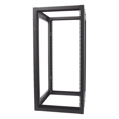 Rack 19" de 4 Postes / 24 Unidades / Profundidad Ajustable 610-940 mm / Capacidad 400 kg / Acero Calibre 16