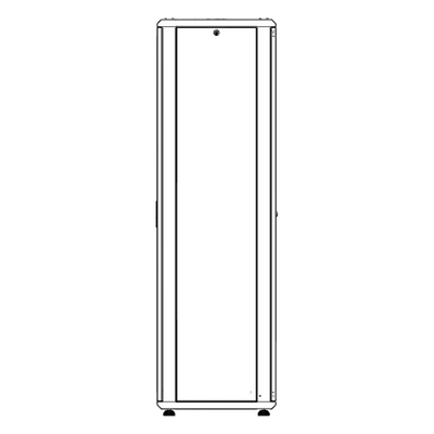 Gabinete Rack de Piso / 42 Unidades / 19 Pulgadas / Carga 1000 kg / Puerta Cristal Templado / Ventilación Superior