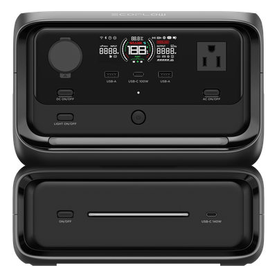 Estación de Energía Portátil / 572 Wh / 4 AC 800 W (Max. 1600 W) / USB-C 100 W / Carga Rápida 60 min / Wi-Fi y Bluetooth / Carga Solar 220 W