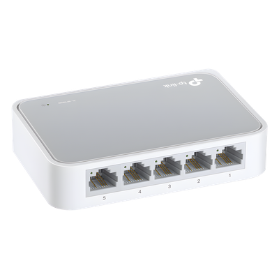 Switch de escritorio / 5 puertos / 10/100 Mbps / Auto-MDI/MDIX / Green Ethernet