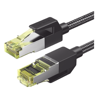 Cable Ethernet / Cat7 / F/FTP / 10 Gbps / 600 MHz / 1 m (3.28 ft) / Malla Nylon