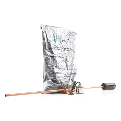 Kit de Protección a Tierra DC / Supresor de Picos 5 ns / Sistemas Fotovoltaicos Aislados / Varistor Óxido de Silicio / Instalación en Controlador o Térmica