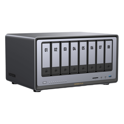 NAS Profesional / 8 Bahías SATA + 2 M.2 NVMe / Intel Core i5-1235U 10 Núcleos / 2 Puertos 10GbE / Thunderbolt 4 40 Gbps / HDMI 8K / DDR5 64 GB / PCIe 4.0 x4