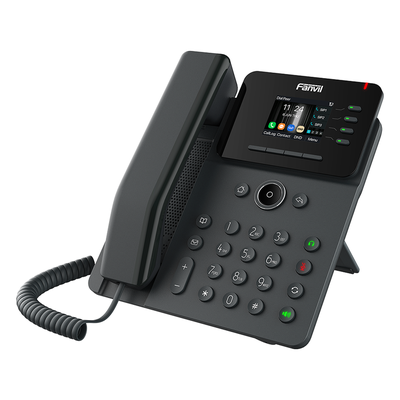 Teléfono IP Empresarial / Wi-Fi 6 Dual Band / 4 Líneas SIP / Pantalla 2.4" HD / Bluetooth 5.4 / PoE Gigabit / Conferencia 6 Vías