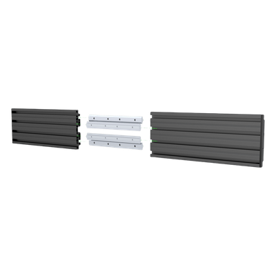 Riel de Aluminio para Videowall / Longitud 1000 mm (3.3 ft) / Altura 120 mm / Ancho 21 mm / Diseño Modular Extensible / Compatible Tornillos M8