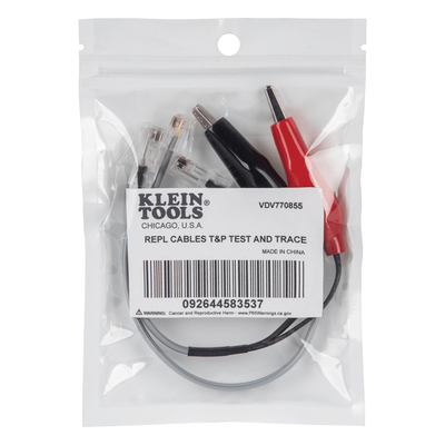 Cables de Repuesto para Probador de Red / Tone & Probe / RJ45-RJ45 / RJ11-Cocodrilo / 5.9'' (15 cm) / PVC-Policarbonato