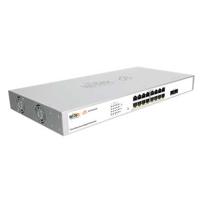 Switch Administrable PoE / 16 Puertos Gigabit PoE af/at / 2 SFP / 36 Gbps / Presupuesto PoE 240 W / Cloud Gratuito