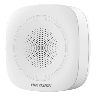 Sirena Inalámbrica Interior / 110 dB / Estrobo Azul / 433 MHz / AES-128 / 3 Tipos de Alarma