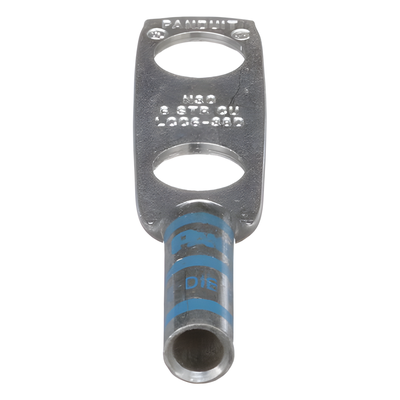 Zapata de Compresión / Calibre 6 AWG / Doble Barreno 3/8" (9.5 mm) / Espaciado 25.4 mm (1") / 35 kV / 90°C