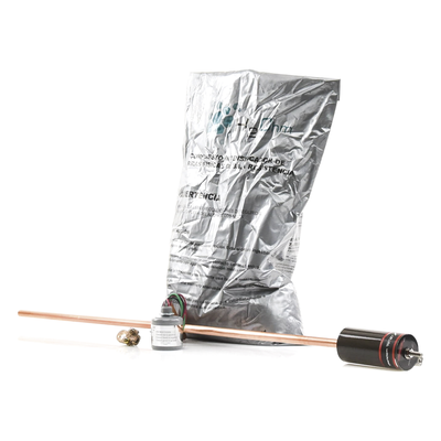Kit de Protección a Tierra DC / Supresor de Picos 5 ns / Sistemas Fotovoltaicos Aislados / Varistor Óxido de Silicio / Instalación en Controlador o Térmica
