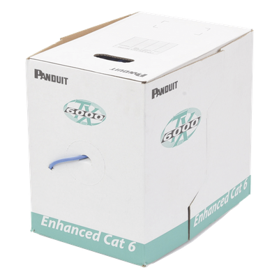 Cable UTP / Categoría 6 Mejorado / 23 AWG / 305 m (1000 ft) / 4 Pares / CMR Riser / Cobre Sólido