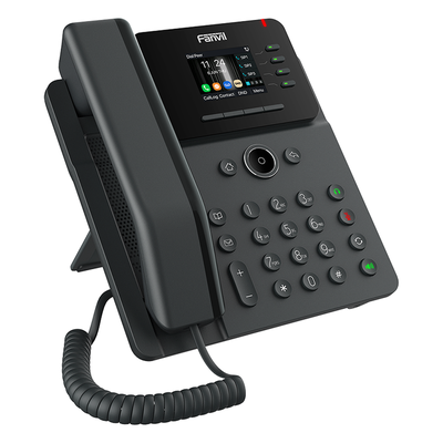 Teléfono IP Empresarial / Wi-Fi 6 Dual Band / 4 Líneas SIP / Pantalla 2.4" HD / Bluetooth 5.4 / PoE Gigabit / Conferencia 6 Vías
