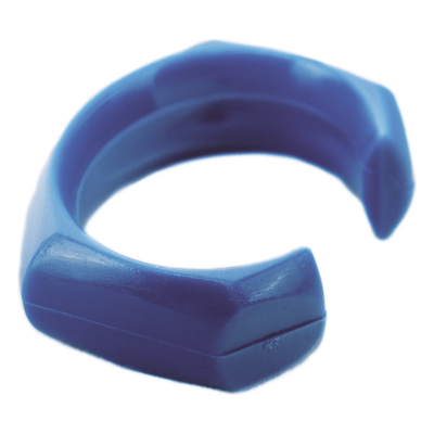 Clip de Identificación para Patch Cord / Polycarbonato / Azul / 25 Piezas