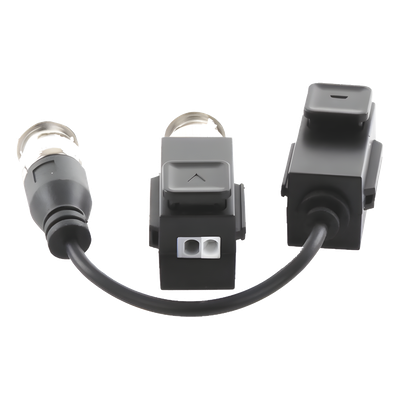 Transceptor de Video Pasivo / Hasta 8 MP (4K) / Distancia 400 m (1312.3 ft) / Inmunidad 60 dB / Audio por Coaxitron / Push Button