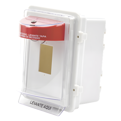 Protector Universal para Estación Manual / Policarbonato UV / Empotrado 4 pulgadas / NEMA 3R / -40°F a 250°F / UL/cUL/ADA