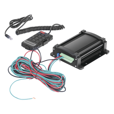 Sirena Vehicular / 100W / 115 dB / Controlador Unimando con Micrófono / 7 Tonos Americanos / Compatible Barras X67/X75