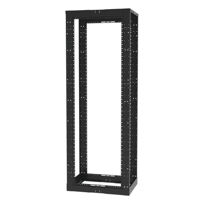 Rack de Cuatro Postes / 45 Unidades de Rack / Profundidad Ajustable 23 a 42 in / Carga Estática 907.2 kg / Rieles Roscados #12-24 / Estándar 19"