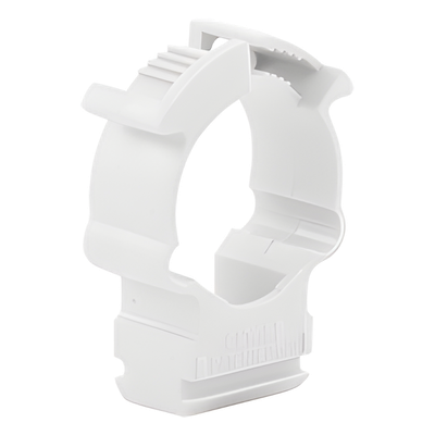 Soporte de Collar para Tubería / Diámetro 20 mm / PVC Autoextinguible / Libre de Halógenos / Montaje en Pared y Techo