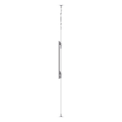 Soporte de Montaje Suelo a Techo / Pantallas 32" ~ 75" / Carga Máxima 30 kg / VESA 400 x 600 mm / Cableado de Acero