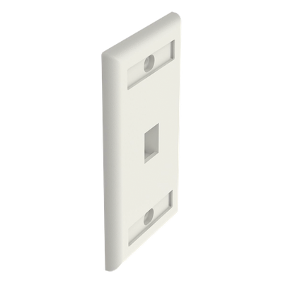 Placa de Pared Vertical / 1 Puerto Keystone / 69.8 x 114.3 mm / Blanco Mate