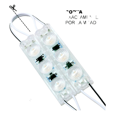Cadena LED / 20 Módulos en Serie / 4 500 Lúmenes / 50W / IP65 / 6 500 K / 110V / Adhesivo