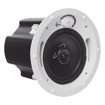 Altavoz de Techo Comercial / 2 Vías / 6.5 in / 60 Watts / 70V/100V/8 Ohms / UL 1480 / Humedad Exterior Cubierto