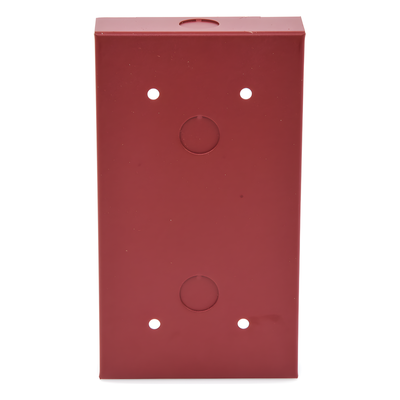 Caja de Montaje Superficial / Acero Rojo / 4.5 x 8.188 x 1.375 pulgadas / Interior Seco / Estaciones BG-12LR Series