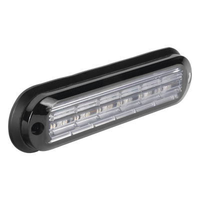 Luz Auxiliar Ultra Brillante / IP67 / 6 LEDs 3W / 12 Patrones / 142.6×36×14 mm / 0.47×0.12×0.05 ft