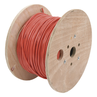 Cable de Alarma Blindado / 2x14 AWG / Riser FPLR / 152 m (500 ft) / Impedancia 33Ω / Rojo