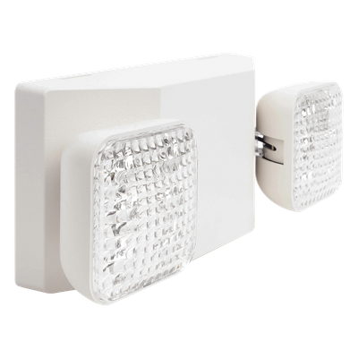 Luz LED de Emergencia / Doble LED 1W / 150 Lúmenes / Voltaje Universal 127-277 VAC / Autonomía 90 min / UL 5VA