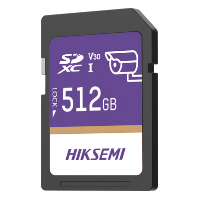 Tarjeta SD / 512 GB / 100 MB/s Lectura / 90 MB/s Escritura / Clase 10 U3 V30 / 3D TLC NAND / −25°C a 85°C (−13°F a 185°F)