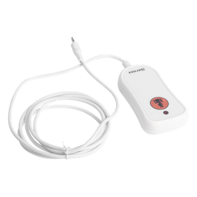 Pulsador de Llamada para Paciente / Material Antibacteriano / Código Braille / IP67 / Cable 2 m Resistente al Fuego / 12 V