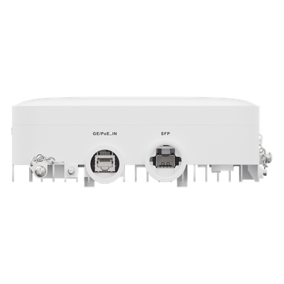 Punto de Acceso Exterior Wi-Fi 6 / 1.7 Gbps / MU-MIMO 2x2 / Antena Sectorial 65°(H) 54°(V) / PoE Gigabit + SFP Gigabit / BLE / IP68 / -40°C a +65°C / 1,024 Clientes