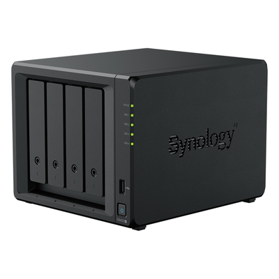 NAS 4 Bahías / Intel Celeron J4125 2.7 GHz / 2 GB DDR4 Expandible / 2.5GbE + 1GbE / 2 Ranuras M.2 NVMe / Hasta 80 TB