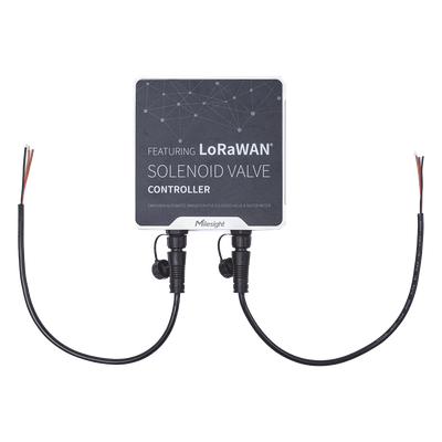 Controlador IoT LoRaWAN / 2 Salidas CC para Válvulas Solenoides / 2 Entradas por Pulsos / IP67 / 16 Eventos de Riego
