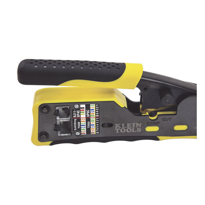 Ponchadora/Pelacables/Cortacables / Conectores Pass-Thru RJ45 / RJ11/RJ12 Estándar / Matraca Ciclo Completo / 28-22 AWG